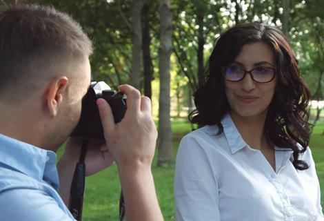 Приличная девушка повелась на уличный пикап и пошла на квартиру "на фотосессию"